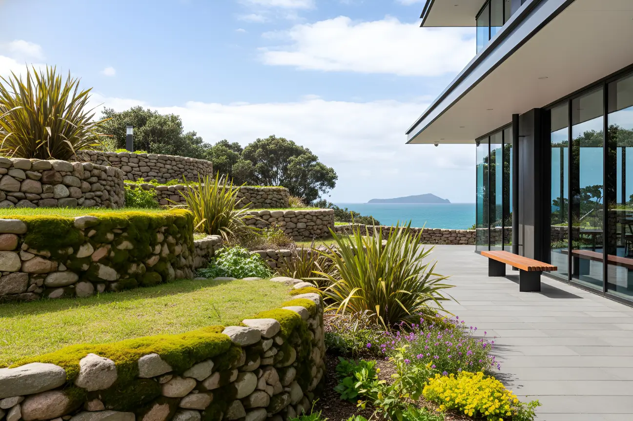 Comprehensive retaining wall construction services by Retaining Walls Kapiti covering design, materials, and expert installation