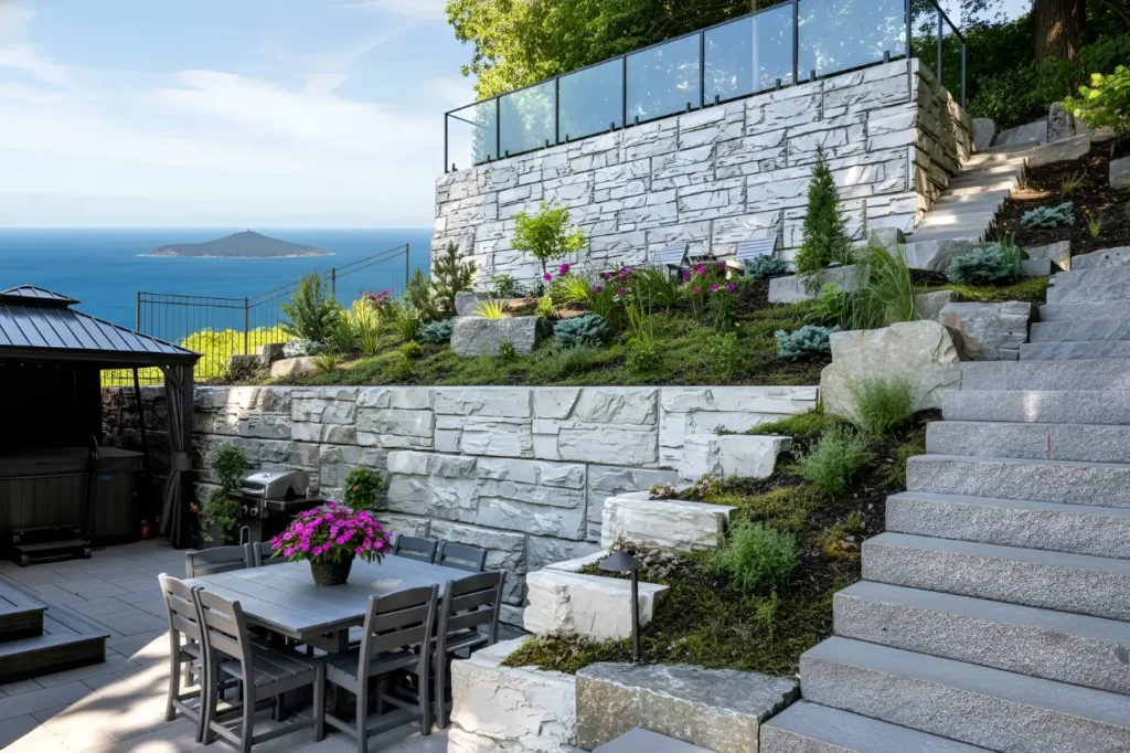 Reliable residential retaining wall construction by Retaining Walls Kapiti creating strong, stylish, and durable outdoor structures